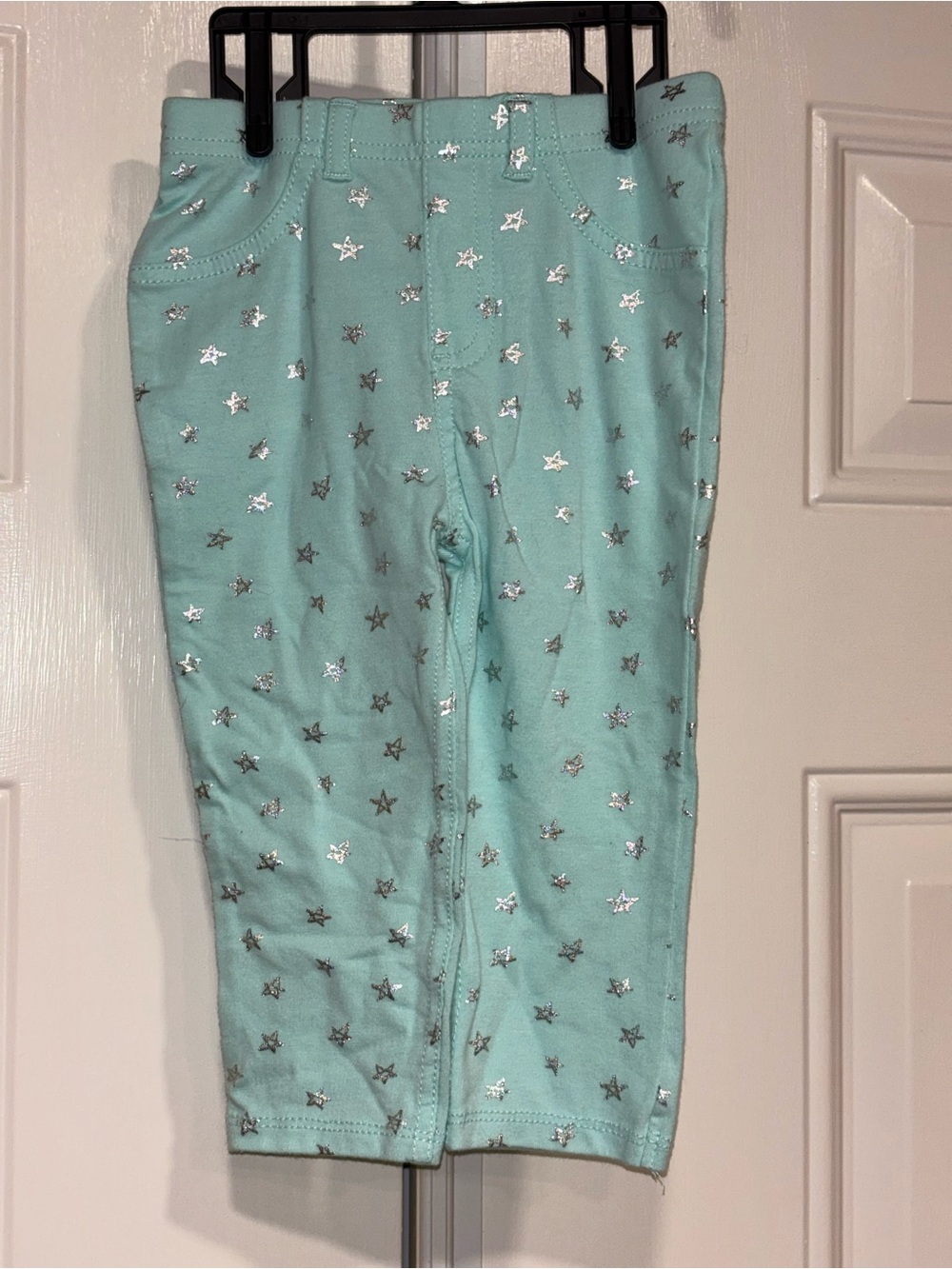 Garanimals Mint Green Pajama Bottoms with Silver Stars